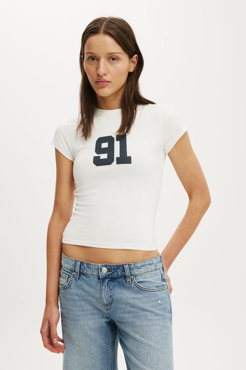 All Day Graphic Tee - 91 / Vintage White