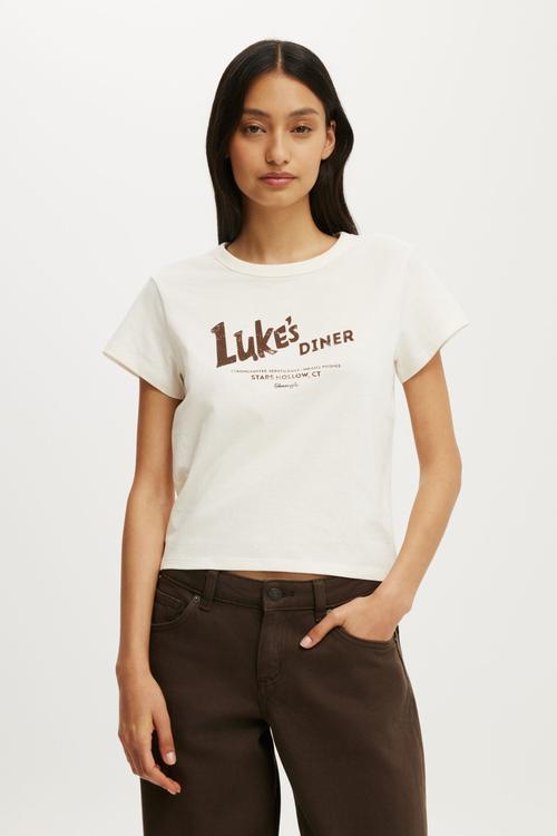 Lcn Original Graphic Tee - Lcn Wb Gilmore Girls Lukes Diner Gardenia