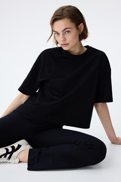 Boxy t-shirt - black