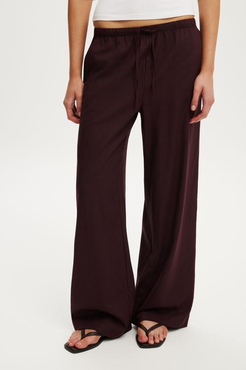 Haven Wide Leg Pant - Noble Plum