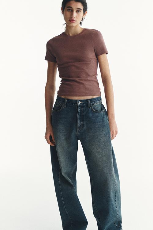 Cotton t-shirt - dark dusty pink