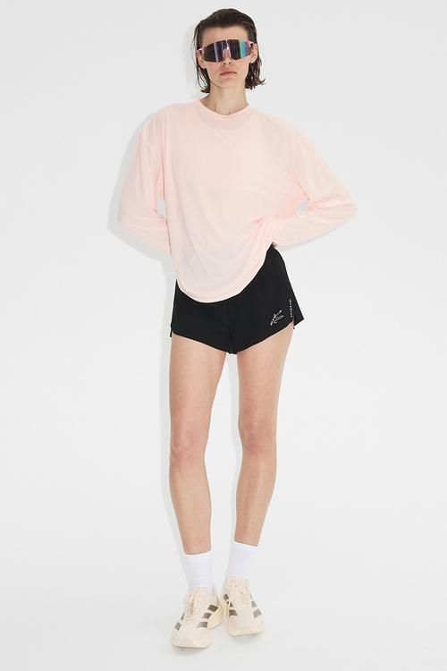 Loose fit running top with drymove? - powder pink