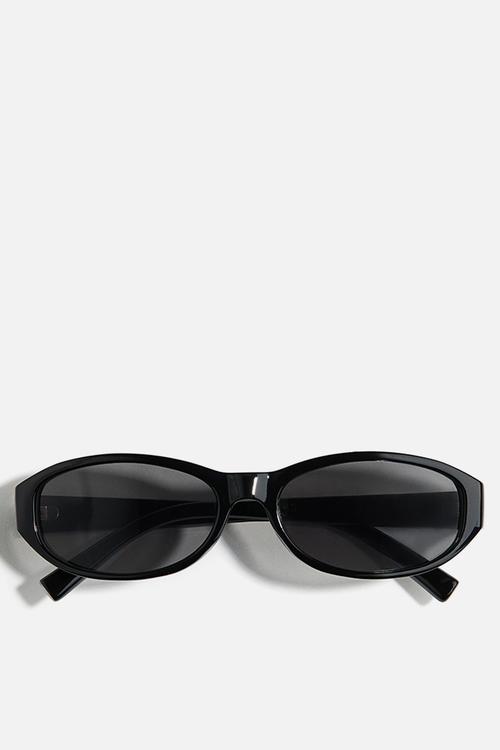 Oval sunglasses - black