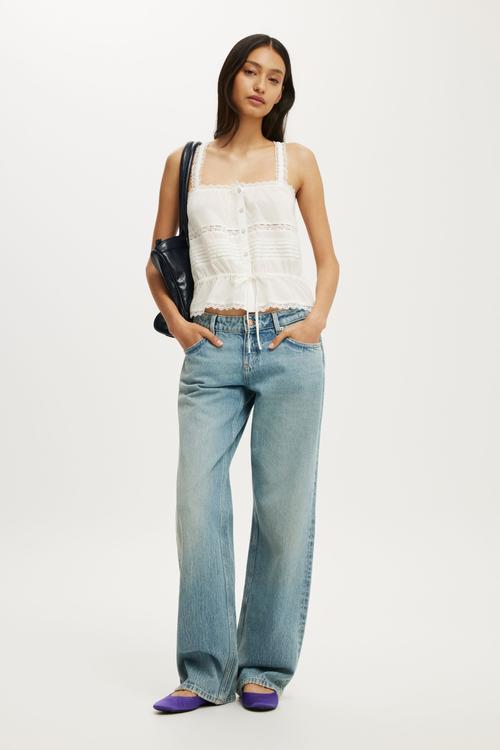 Hazel Lace Cami - Gardenia