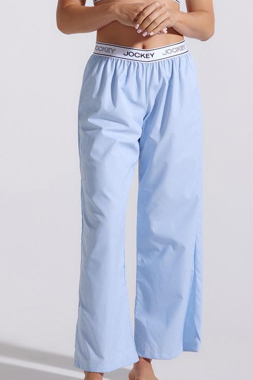 Easy edit woven stripe pj pants - blue