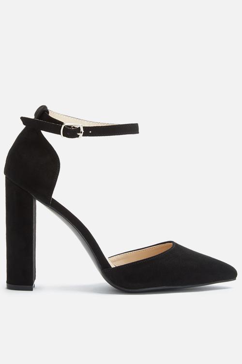 Pointed block heel