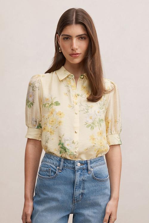 Finley printed blouse - saffia ditsy