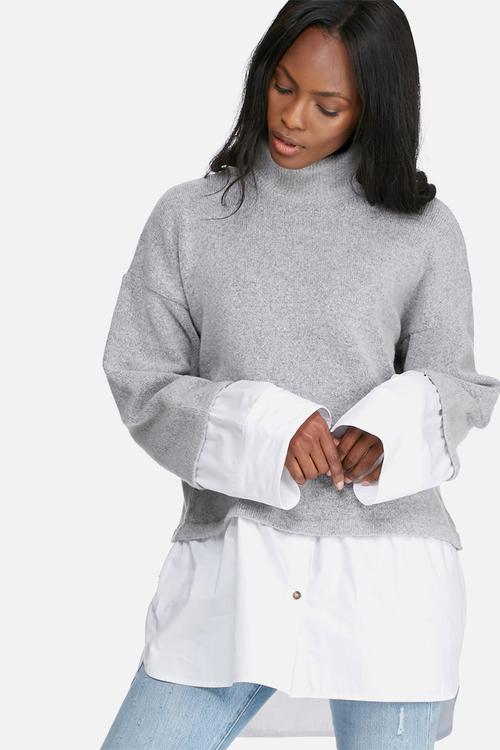 Knitwear shirt combo