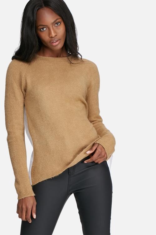 Pleat back jumper