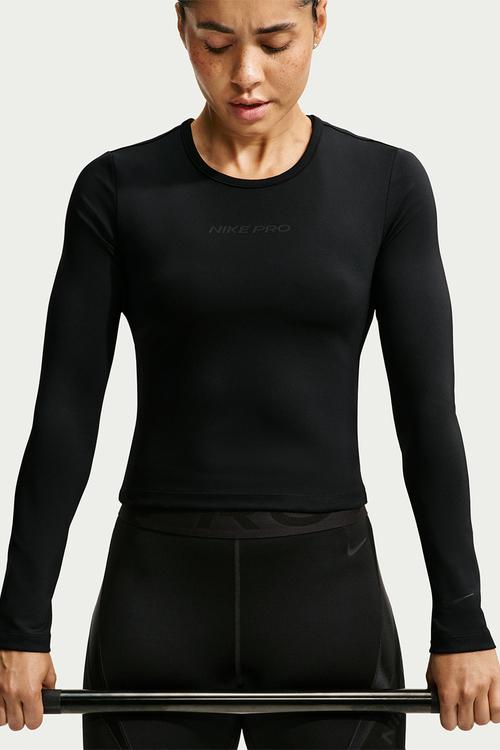 W Nk Pro Sculpt Long-Sleeve Top - Black/Black