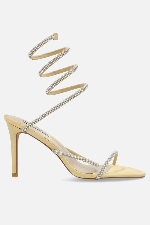 Trust open toe strappy - gold/gold