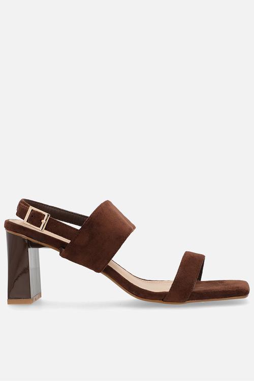 Joy open toe slingback - chocolate