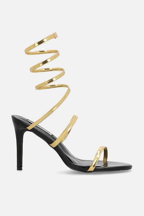 Trust open toe strappy - gold