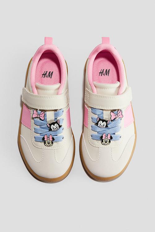 Motif-detail trainers - white/minnie mouse