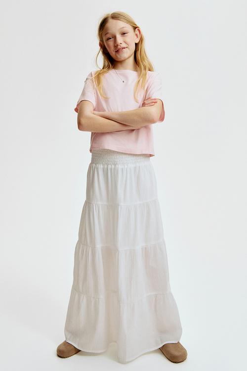 Tiered skirt - white
