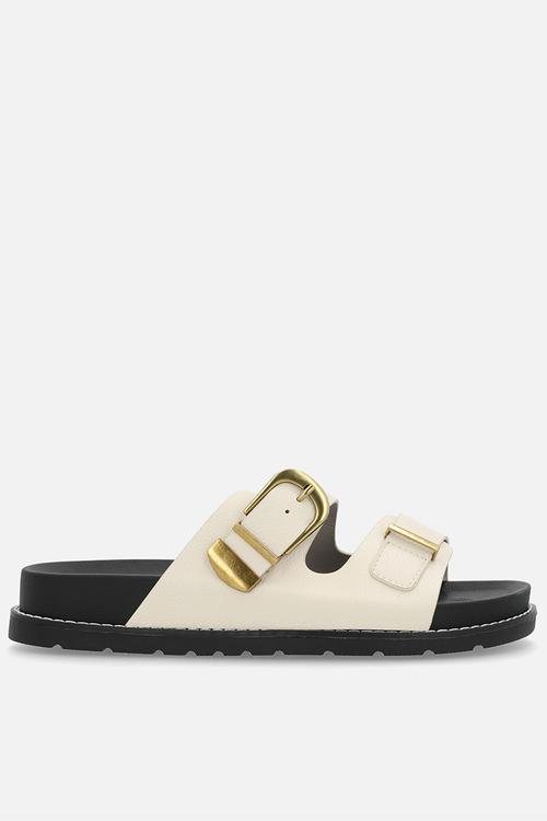 Moss two strap slide - off white