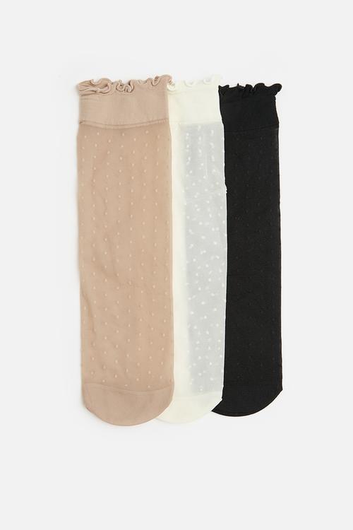 3 Pack polka dot sheet socks-multi