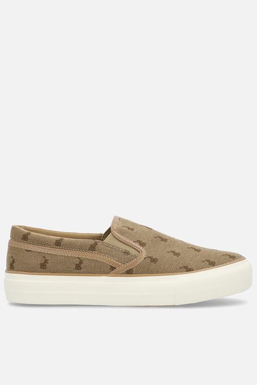 Jacquard platform slip on - stone