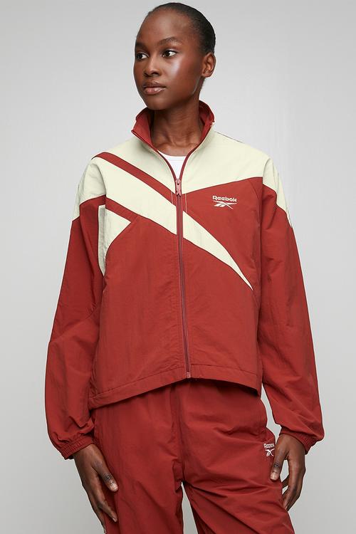 Women's Icon Open Hem Tracktop - Heritage Red/Linen