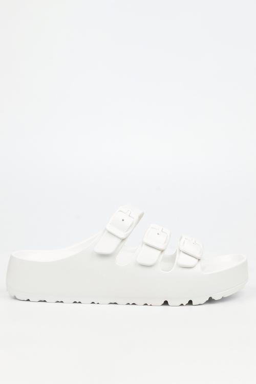Myla 1 triple buckle sandal - white