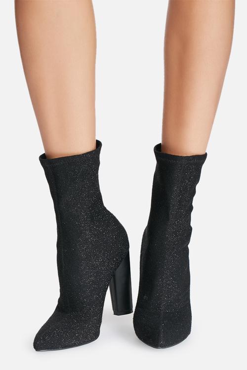 Glitter sock boot