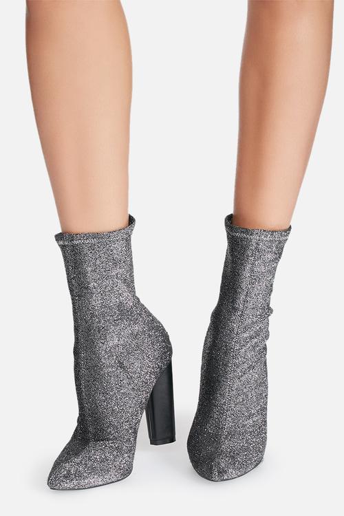 Glitter sock boot