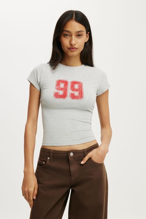 All Day Graphic Tee - 99/Grey Marle