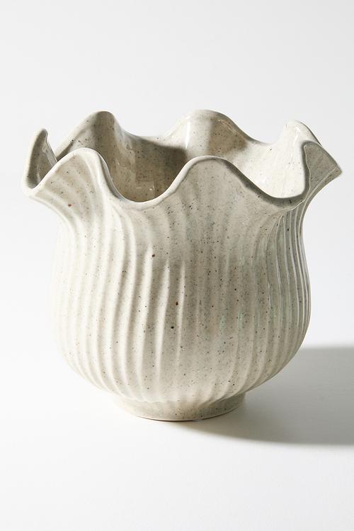 Stoneware Bud Vase/Plnter - Natural