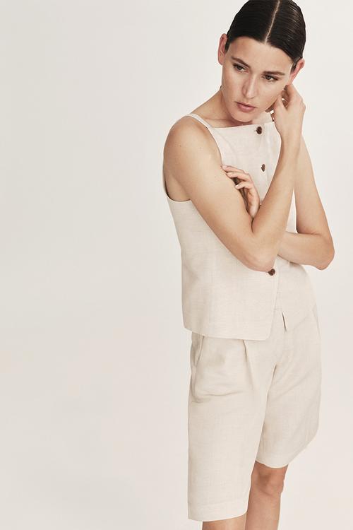 Bermuda shorts - light beige