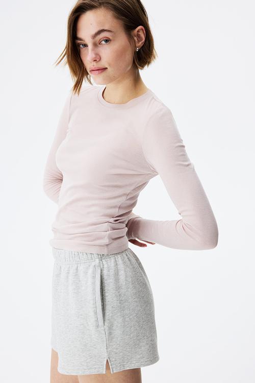 Sweatshorts - light grey marl