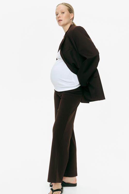 Mama wide trousers - dark brown