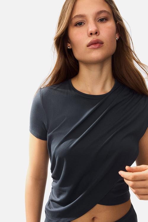 Layered top - dark grey