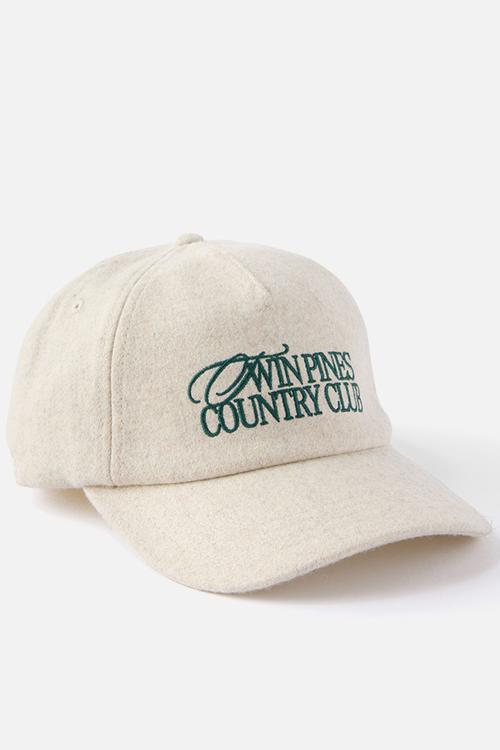 5 Panel Cap - Bone Texture/Twin Pines Country Club