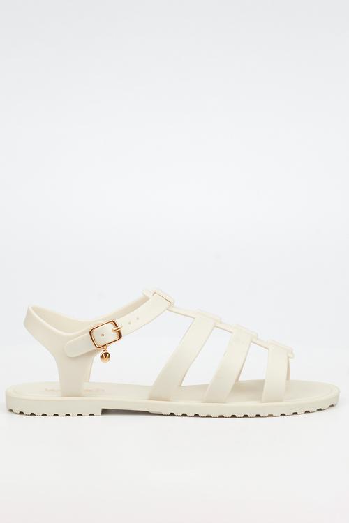 Cascade 1 multi-strap jelly sandal - ivory