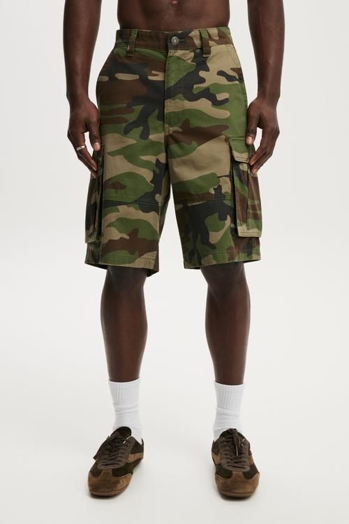 Baggy Cargo Short - Jungle Camo