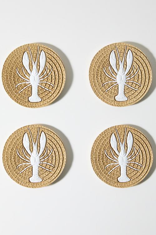 Lobster Coaster Set 4 - neutral