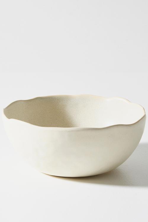 Stoneware Olive Serving Bowl - Natural