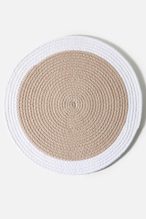 Cotton Boarder Placemats Set 4 - Natural
