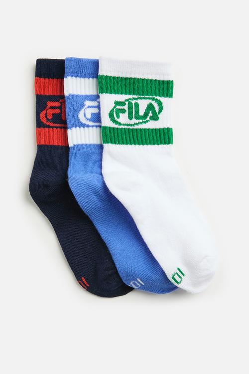 Revel Three Quarter Sock - Fila Blue/ White/ Strong Blue
