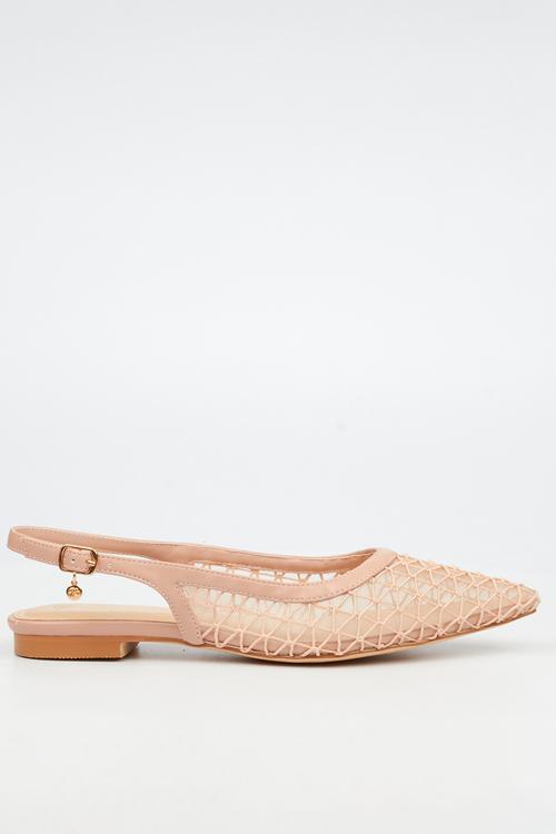 Lavelle 3 embroidered pump - natural