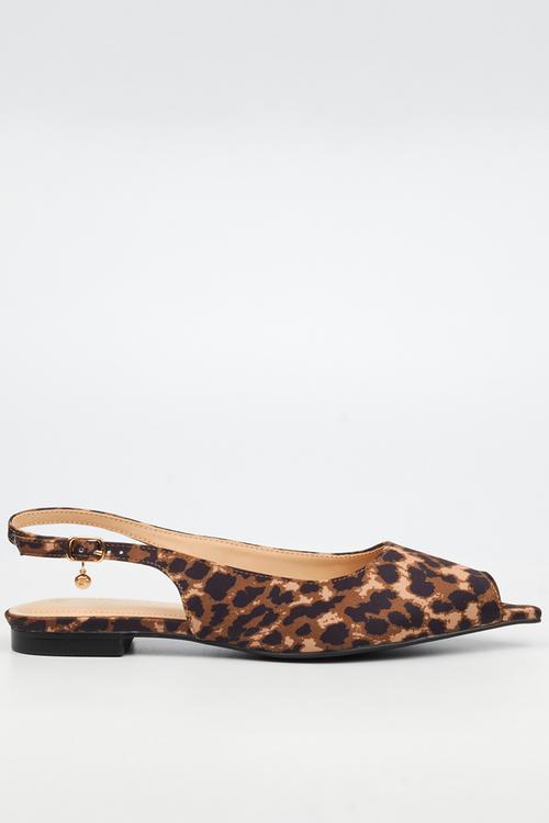 Lavelle 4 peep toe pump - leopard