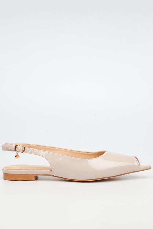 Lavelle 4 peep toe pump - natural