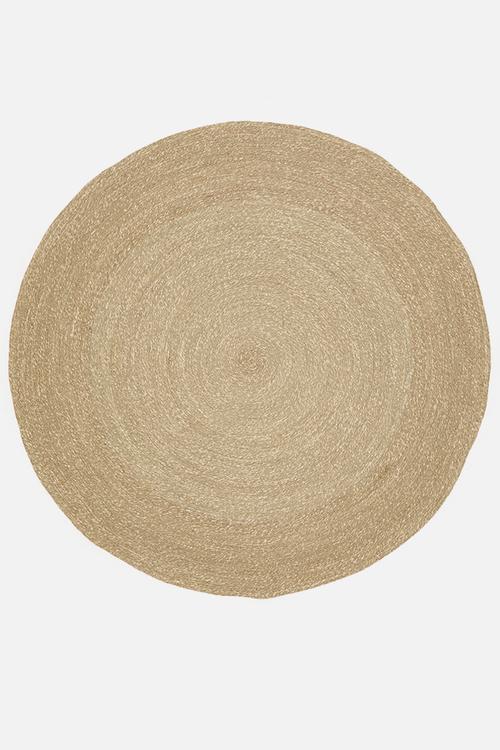 Handwoven Large Seagrass Round Rug - Neutral