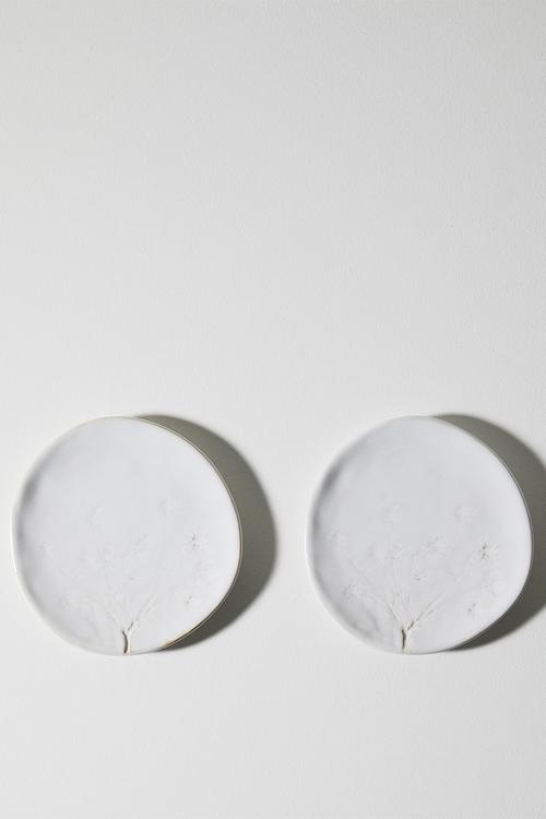 Stoneware Field Flower Side Plates Set 2