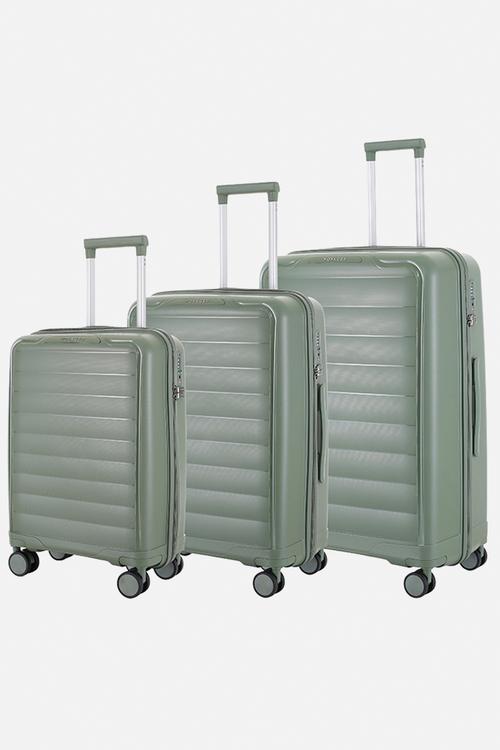 Voyager Getaway 411 3 Piece Luggage Set - Green