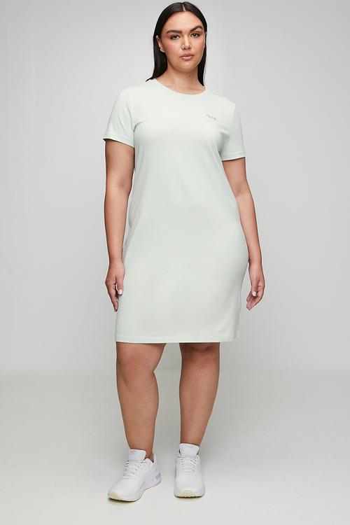 Plus ess small no. 1 logo slim dress - créme de mint
