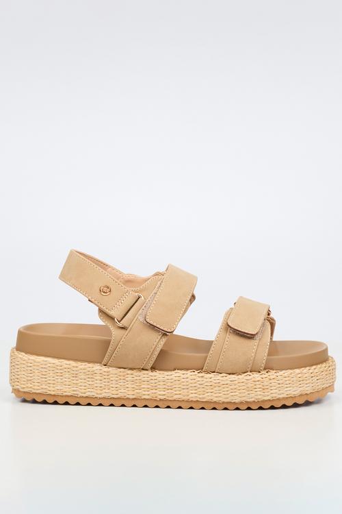 Emory 1 chunky strap wedge - natural
