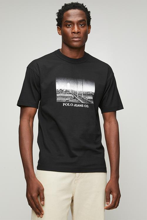 MENS PJC CITY SCAPE GRAPHIC TEE - Black