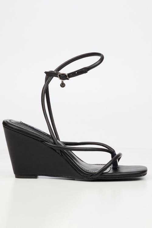 Marley 1 strappy wedge - black