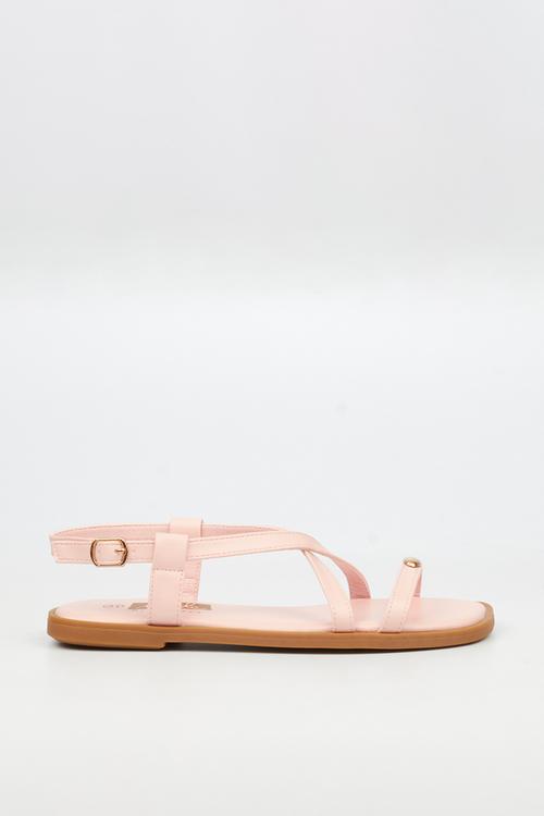 Amy 2 Gold Trim Sandal - Pink